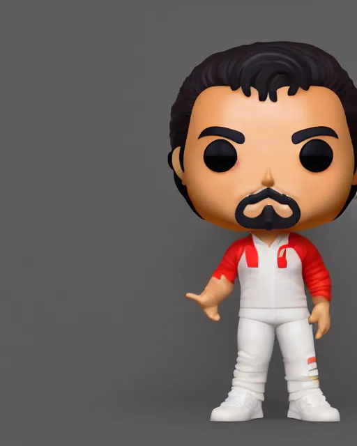 Prompt: full body 3d render of Imran Khan as a funko pop, studio lighting, white background, blender, trending on artstation, 8k, highly detailed