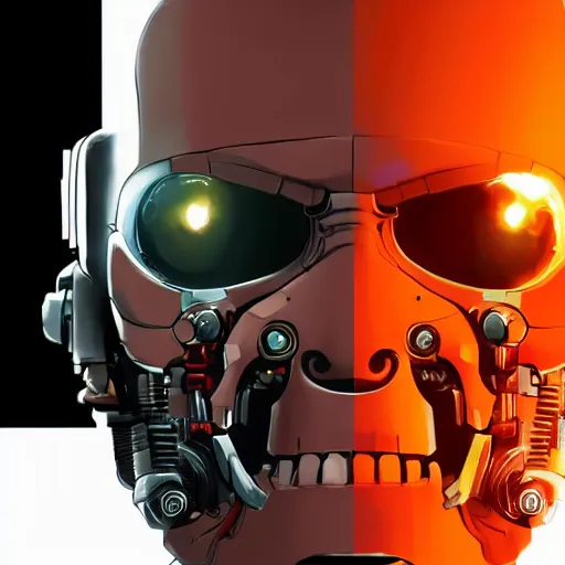 Image similar to face icon stylized minimalist terminator genysis, loftis, cory behance hd by jesper ejsing, by rhads, makoto shinkai and lois van baarle, ilya kuvshinov, rossdraws global illumination