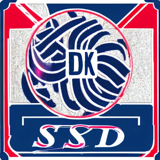 Image similar to a logo for SD with two letters and also reading Stable Diffusion