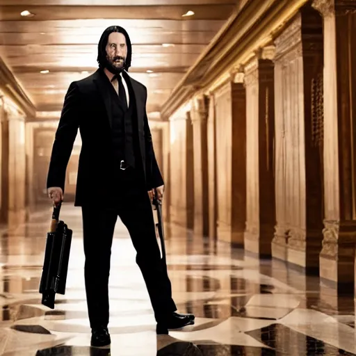 Image similar to charlie white as john wick, 4k, high detail, high-resolution photograph, professional photography, ultra-detail