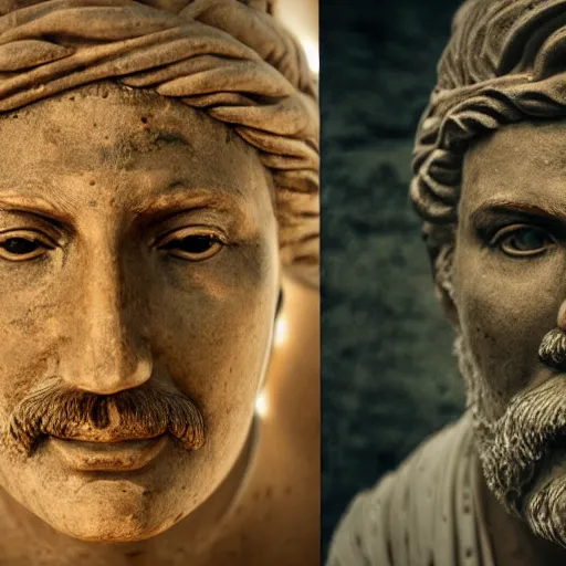 Image similar to portrait of a ancient greek, depth of field, zeiss lens, detailed, symmetrical, centered, fashion photoshoot, by annie leibovitz and steve mccurry, david lazar, jimmy nelsson, breathtaking, 8 k resolution, extremely detailed, beautiful, establishing shot, artistic, hyperrealistic, beautiful face, octane render