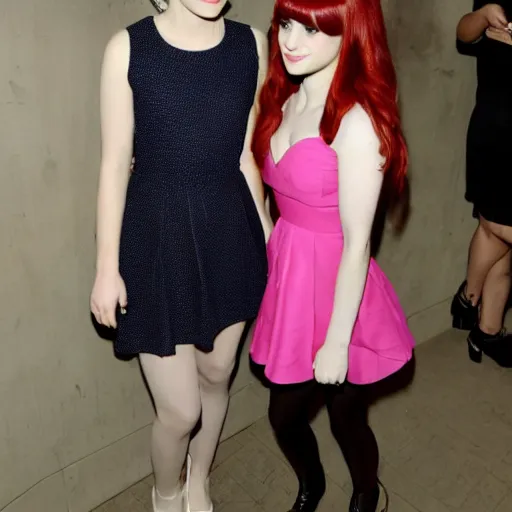 Prompt: hayley williams and zooey deschannel daugther