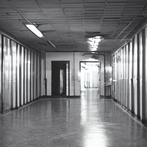 Image similar to the backrooms are empty except for that one replicant