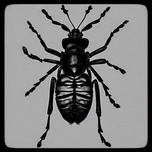 Image similar to bug, black and white, botanical illustration