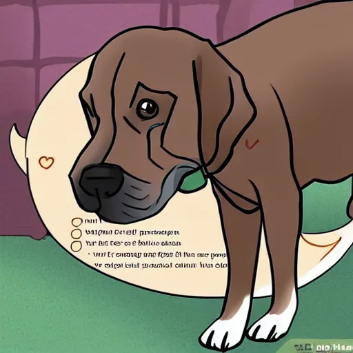 Image similar to wikihow, how to turn yourself into a dog, illustration