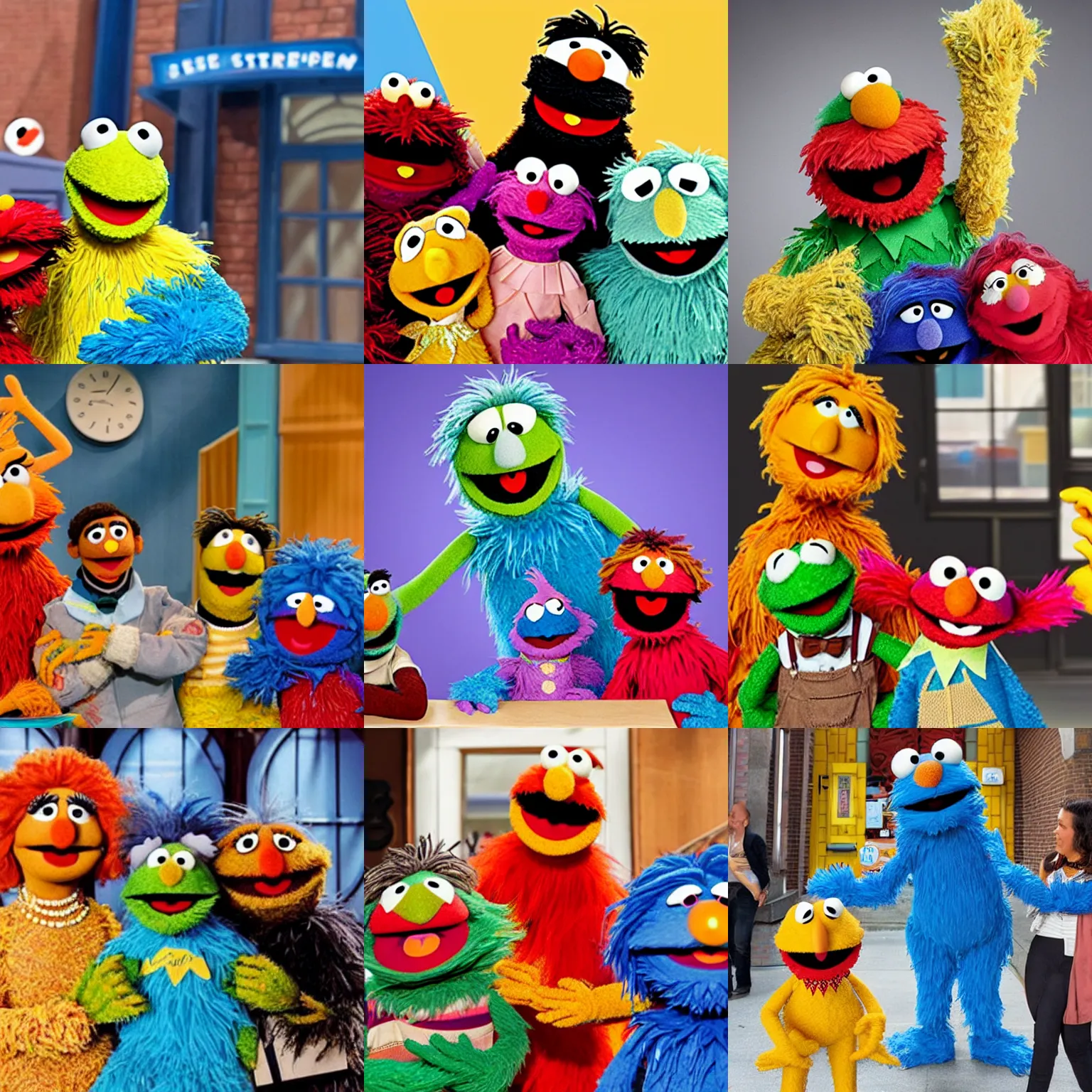 Prompt: new Sesame Street Muppet named Fartso