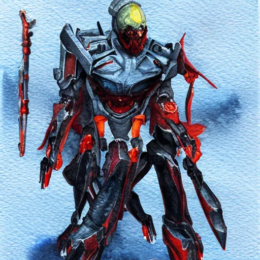 Prompt: Quantum reaper watercolour painting, watercolour, concept art