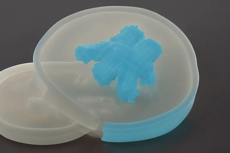 Image similar to translucent silicone rubber toy on display