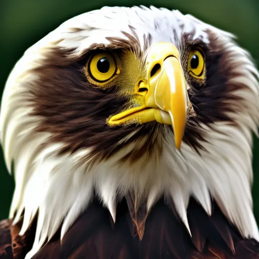 Prompt: portrait photo of an eagle