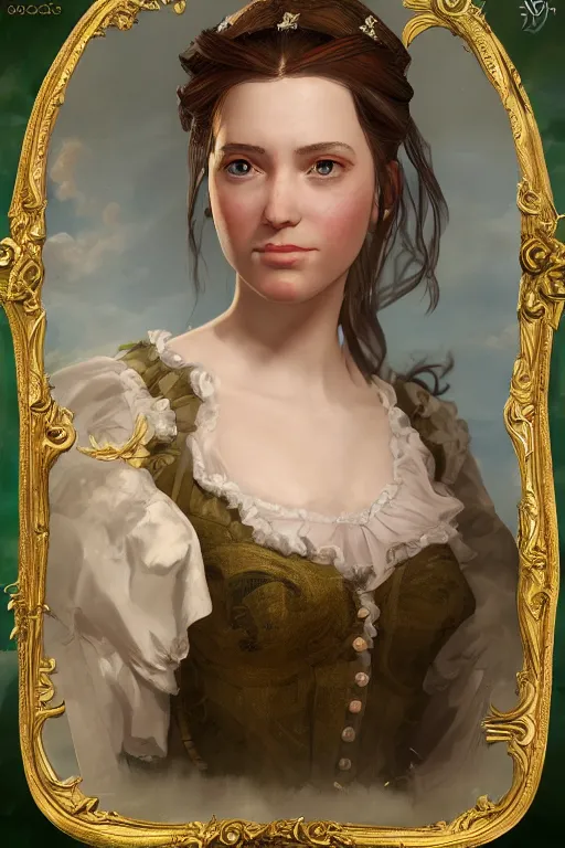 Image similar to a fantasy style portrait painting of rachel macadams in the style of francois boucher oil painting unreal 5 daz. rpg portrait, extremely detailed