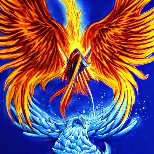 Image similar to water phoenix,. realistic, high. detail