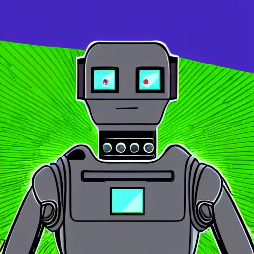 Prompt: a robot in the style of windows xp, retro, digital art, detailed,