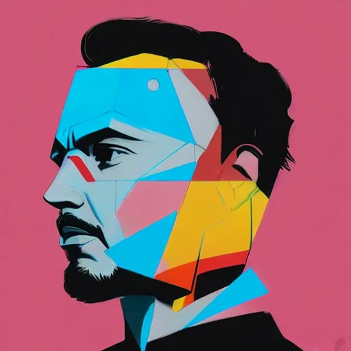 Prompt: Iron Man profile picture by Sachin Teng, asymmetrical, Organic Painting , Matte Painting, geometric shapes, hard edges, graffiti, street art:2 by Sachin Teng:4