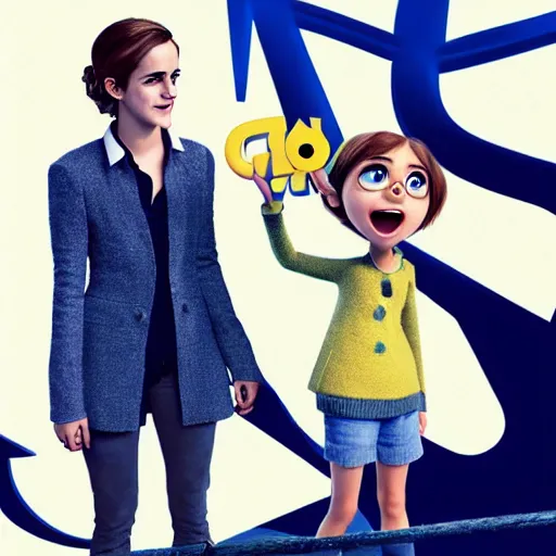 Image similar to emma watson. pixar style movie