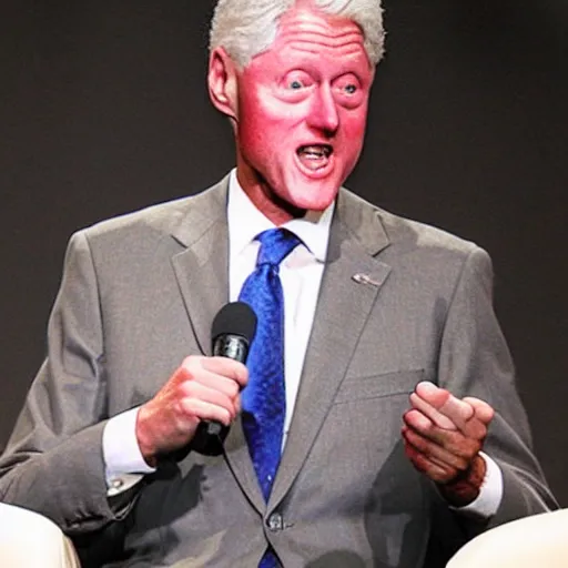 Image similar to realistic photo of bill clinton wearing a dress,