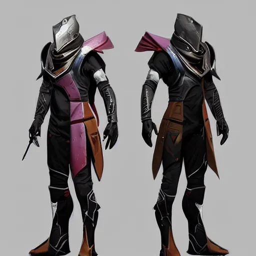 Prompt: destiny 2 concept armor for warlock male, character portrait, realistic, cg art, artgerm, greg rutkowski
