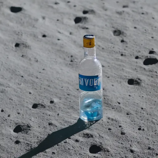 Prompt: A Vodka Bottle on the Moon, 8K, Ultra Detailed, Very Impressive, smooth and sharp focus