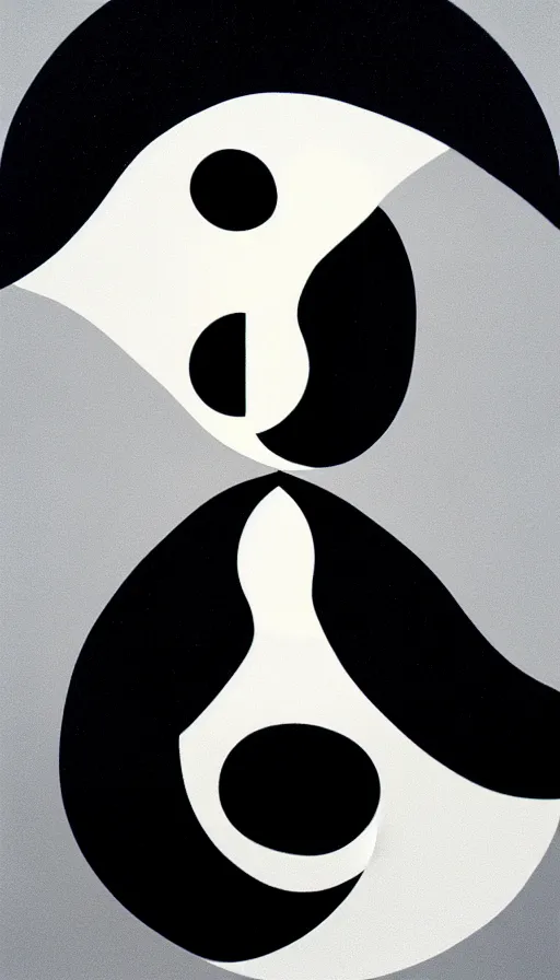 Image similar to Abstract representation of ying Yang concept, by André François