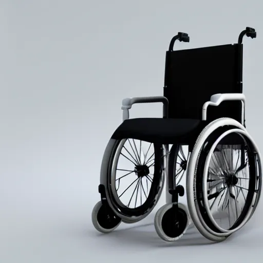 Image similar to a 3d render of a wheelchair of the future, ultra detailed, realism, 8k, octane render, unreal engine