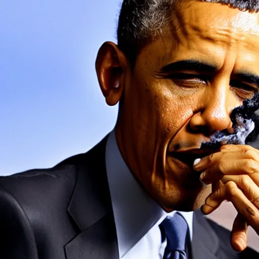 Image similar to Obama smoking weed