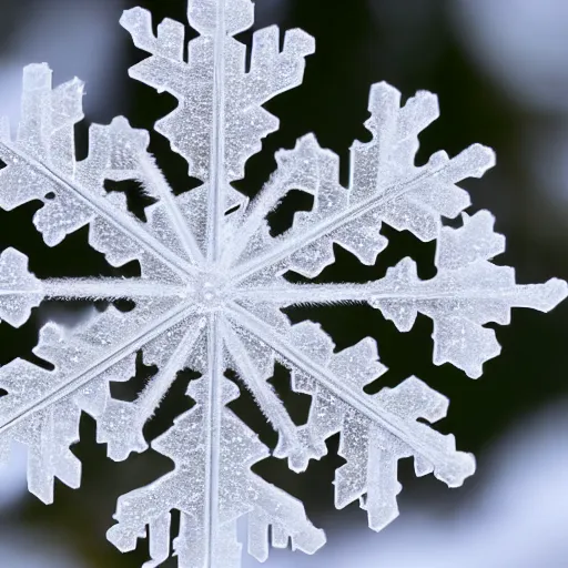 Image similar to glistening macro shot of a snowflake with 5 - fold symmetry, extremely detailed and intricate!!!, hd, 4 k