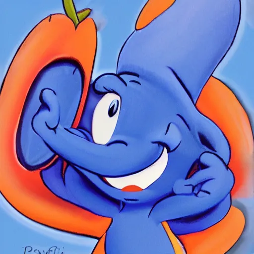 Image similar to papaya by peyo smurfette smurf