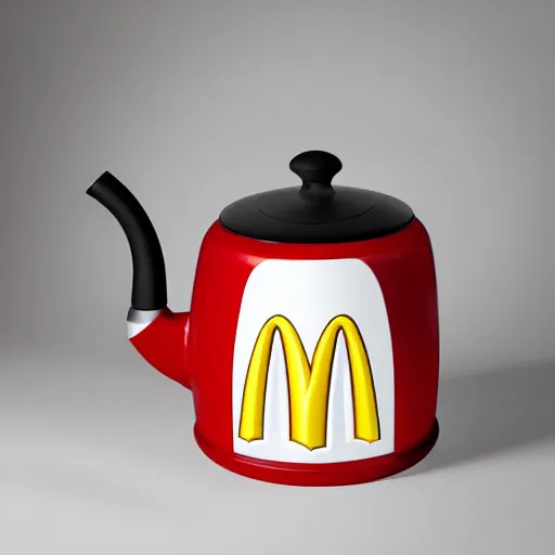 Image similar to a mcdonald's kettle, product photo, studio lighting