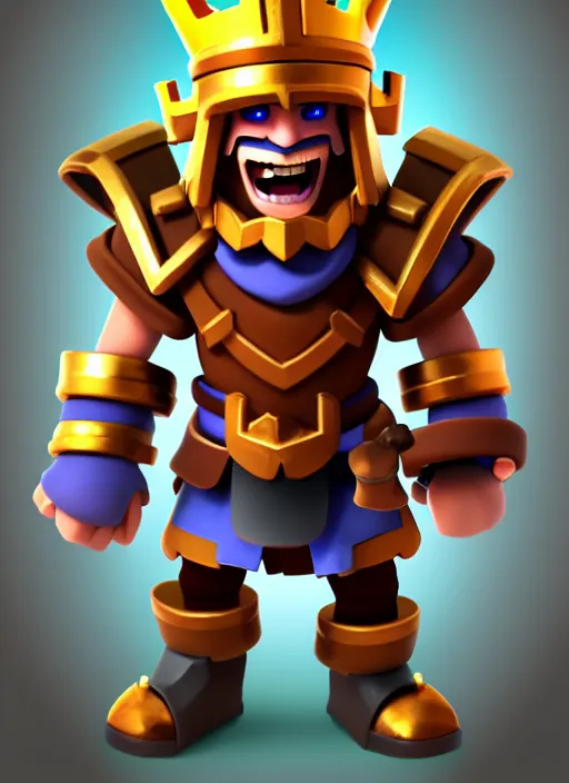 Prompt: Ram Humanoid warrior in the style of Clash Royale, trending on artstation