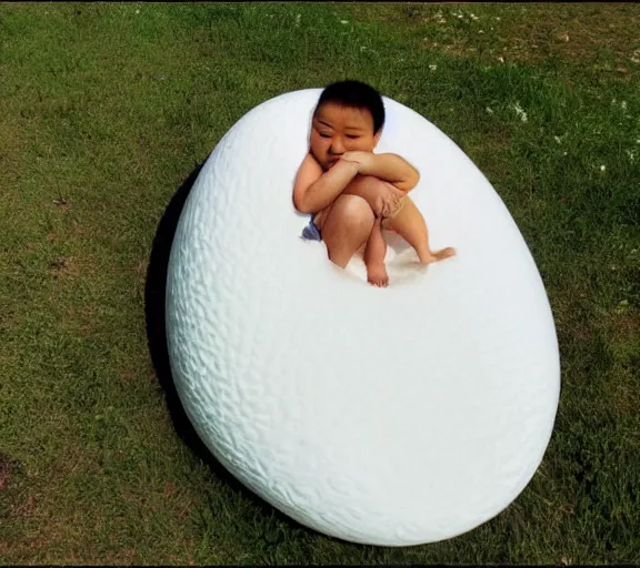 Image similar to yoshi laying a big stinky egg