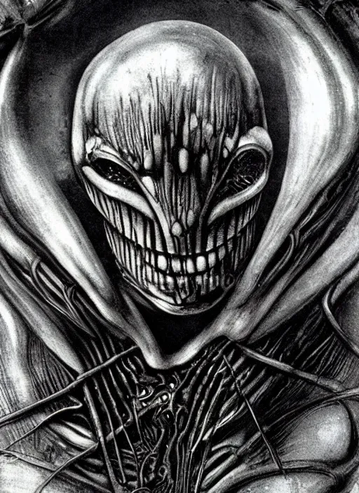 Image similar to surgeons of the dammed monsters n style h. r giger alien look, realistic