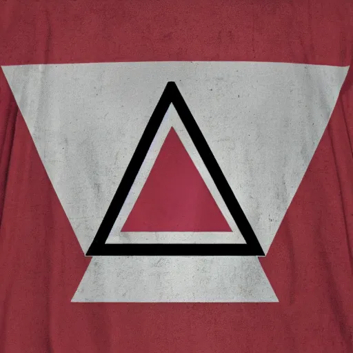 Image similar to t - shirt design that says echo alternative. with a triangle. alternative rock music style.