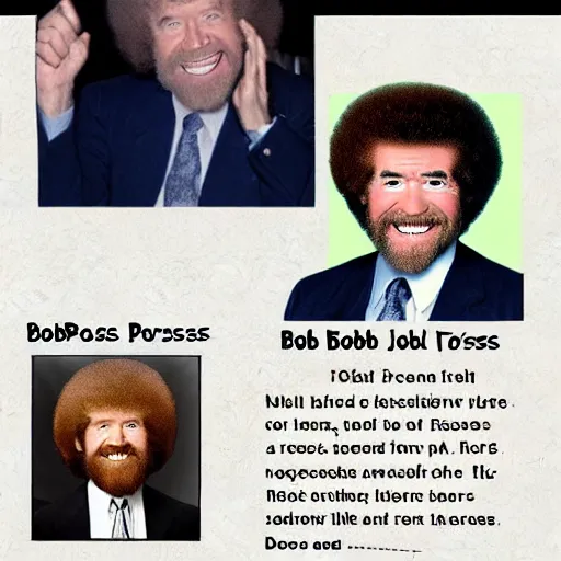 Prompt: bob ross as president