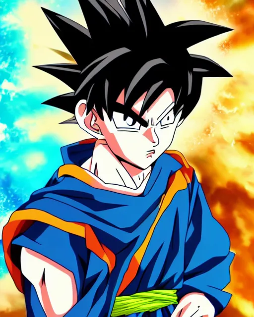 Image similar to Anime key visual of a young boy with thunder powers in the style of Dragon Ball Z, official media, 8k, anime, detailed, HD