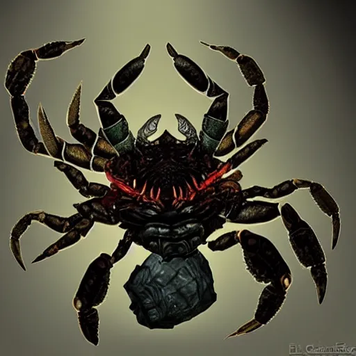 Image similar to crab monster, dark souls, elden ring