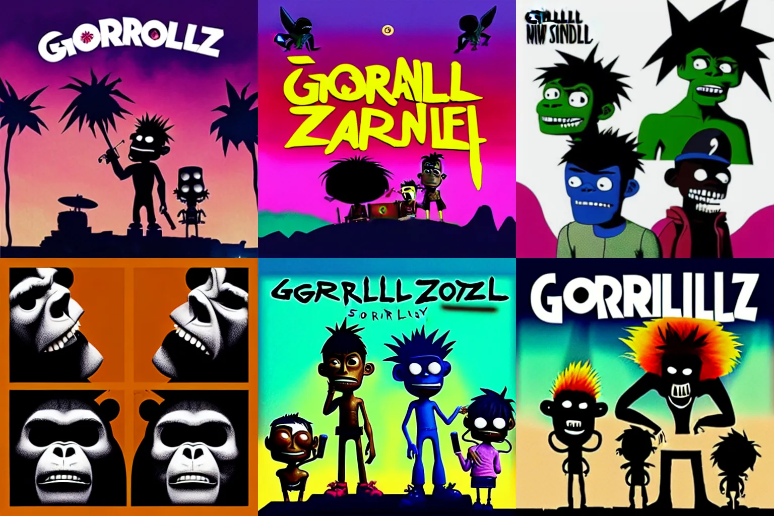 Prompt: Gorillaz new album