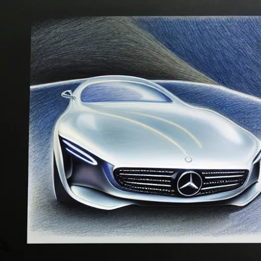 Image similar to Mercedes Benz Vision AVTR coloured Pencil drawing