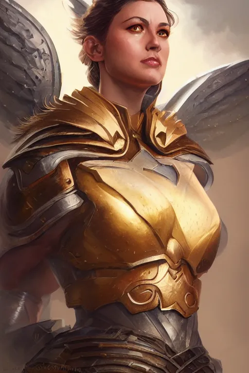 Image similar to amazon valkyrie athena, d & d, fantasy, portrait, highly detailed, headshot, digital painting, trending on artstation, concept art, sharp focus, illustration, art by artgerm and greg rutkowski and magali villeneuve