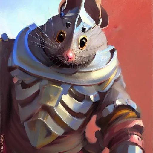 Image similar to greg manchess portrait painting of partially armored doormouse from alice in wonderland as overwatch character, medium shot, asymmetrical, profile picture, organic painting, sunny day, matte painting, bold shapes, hard edges, street art, trending on artstation, by huang guangjian, gil elvgren, ruan jia, randy vargas, greg rutkowski