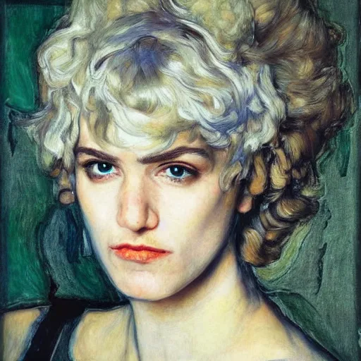 Prompt: realistic beautiful highly detailed portrait of ramona flowers, photorealistic, mecha, angel, egon schiele, john mcneill whistler, john singer sargent, epic, stunning
