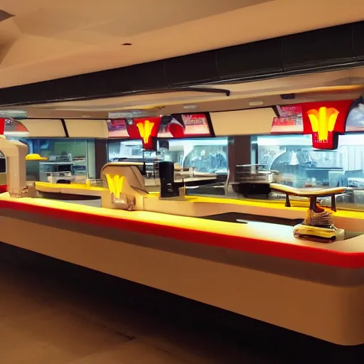 Prompt: futuristic McDonalds