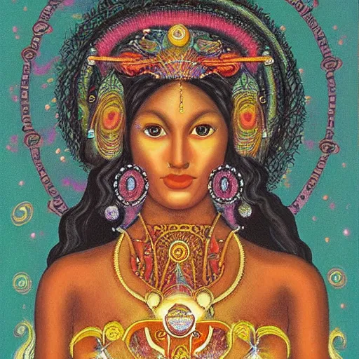 a cosmic deity, portrait of a beautiful cosmic goddess | Stable ...