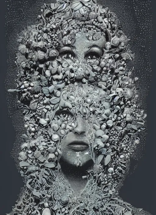 Image similar to Gaia goddess painting by Dan Hillier, trending on artstation, artstationHD, artstationHQ, 4k, 8k