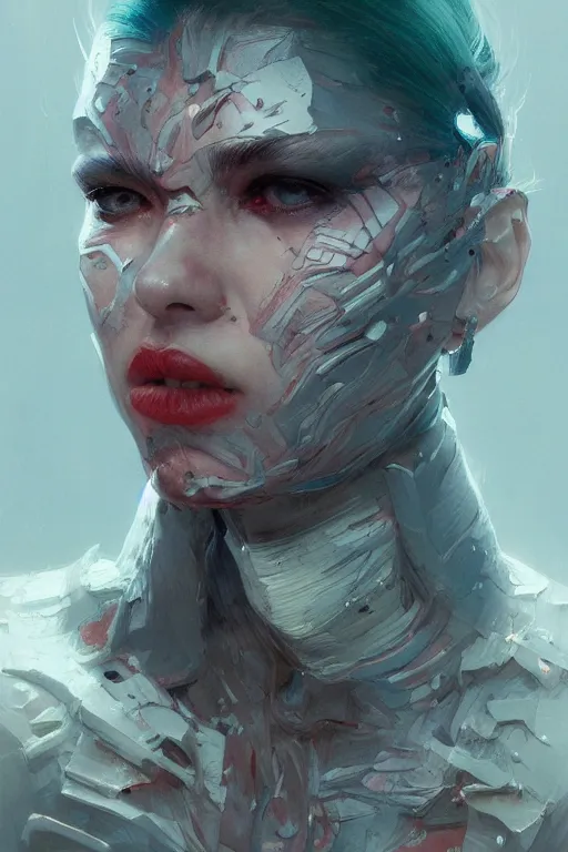 Image similar to Portrait of Billie Ellish, marvel comics, dark, intricate, highly detailed, smooth, artstation, digital illustration by Ruan Jia and Mandy Jurgens and Artgerm and Wayne Barlowe and Greg Rutkowski and Zdislav Beksinski