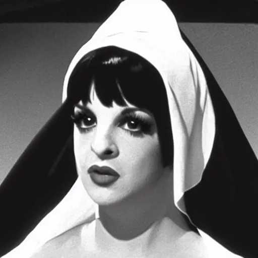 Prompt: liza minnelli as mary the mother of jesus