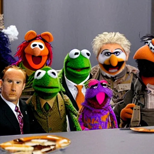 Prompt: muppets at guantanamo bay