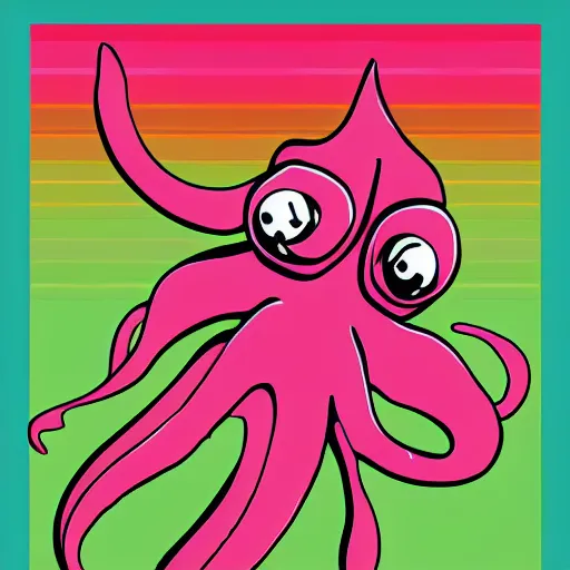 Prompt: digital art in the style of rad squid