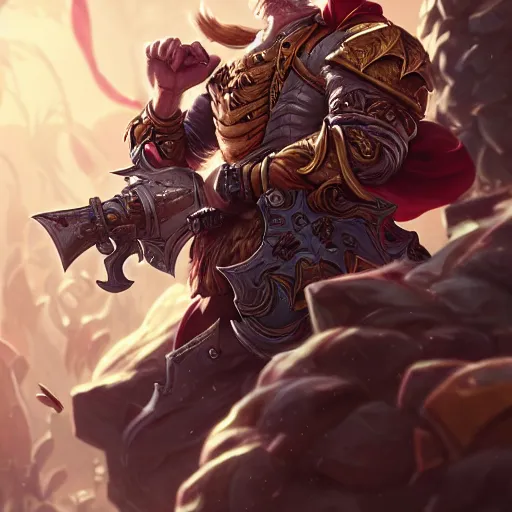 Prompt: John adams as a league of legends character, art by riot studios and Jason chan, intricate details, insane details, ornate details, hyper detailed, trending on artstation,