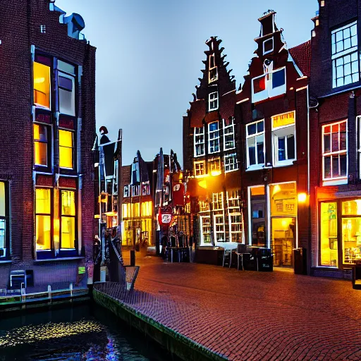 Image similar to alkmaar citycape cyberpunk 8 k photo awardwinning