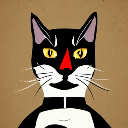 Image similar to ninja cat, portrait,