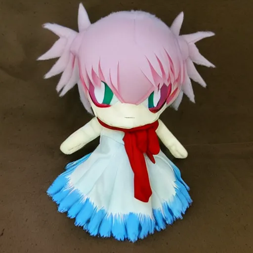 Prompt: cute fumo plush of a harpy girl from an island in the sky